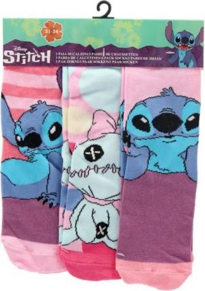 Lilo & Stitch Socken 3er-Pack Kindersocken atmungsaktiv & elastisch (3-Paar)