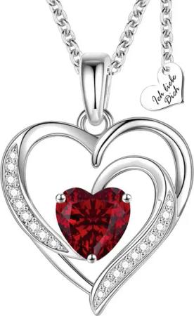 Limana Herzkette 925 Silber Damen Kette mit Herz Anhänger Frauenkette Geschenk (inkl. Geschenkdose und Tasche Echtschmuck), Liebesgeschenk Liebe für Sie Frauen Damen Freundin Mutter Oma