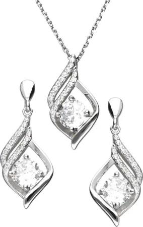 Limana Schmuckset 925 Silber Ohrstecker Halskette mit Anhänger Kette mit Ohrringe (inkl. Schmuckdose), Geschenkset Idee Geschenk für Sie Frauen Damen Freundin Mutter
