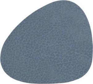 LIND DNA Platzset HIPPO Untersetzer Curve light blue 11 x 13 cm, Glass Mat Curve Hippo Light Blue