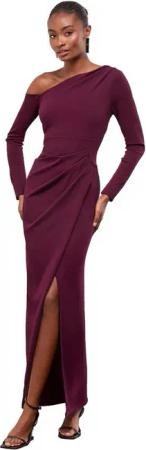 LIPSY Maxikleid Lipsy Maxikleid mit geraffter Taille, Regular (1-tlg)