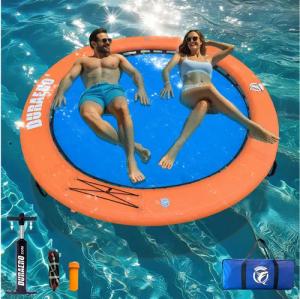 Liszton Aufblasbare Wasser-Hängematte,Rundes,Schwimmring für See & Pool SUP-Paddel