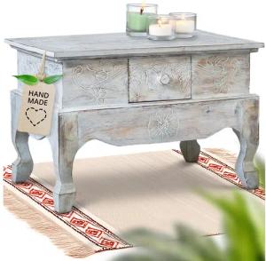 livasia Couchtisch Opiumtisch aus Bali - 59x39cm, handgefertigt