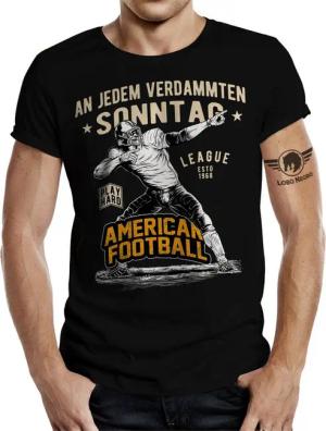 LOBO NEGRO® T-Shirt für American Football Fans: An jedem verdammten Sonntag
