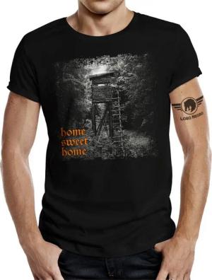 LOBO NEGRO® T-Shirt für Jäger: Ansitz Hochsitz - Home Sweet Home