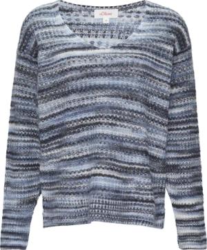 Locker geschnittener Strickpullover in Streifen-Optik