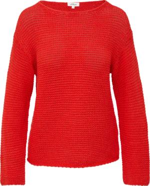 Locker gestrickter Pullover mit Rundhalsausschnitt