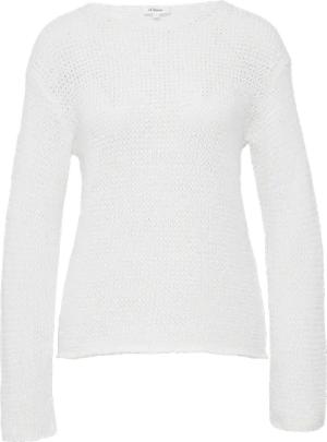 Locker gestrickter Pullover mit Rundhalsausschnitt