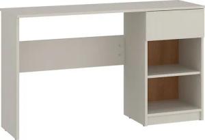 Lomadox Schreibtisch FIER-129, Kaschmir mit Eiche, 1 Schublade, 2 Fächer, grifflos, Breite 120cm