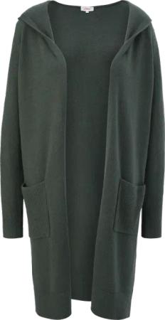 Long-Cardigan mit Kapuze