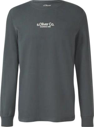 Longsleeve aus Baumwolle mit Rippbündchen und Logo