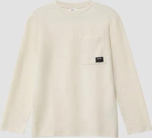 Longsleeve aus strukturiertem Jersey mit Brusttasche