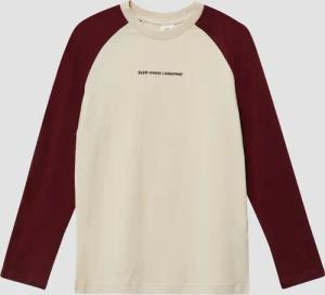 Longsleeve im Colour-Blocking-Stil mit Stickerei-Detail