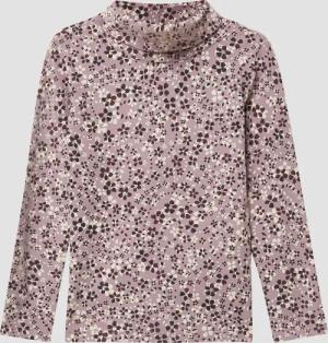 Longsleeve im Slim Fit mit All-over-Print und Rollkragen