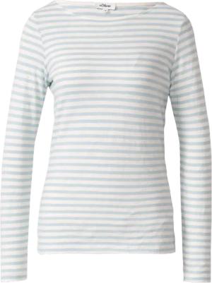 Longsleeve in Streifen-Optik mit U-Bootausschnitt