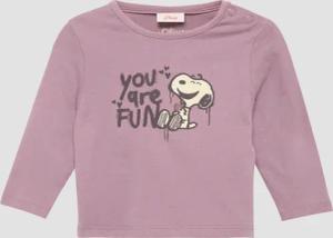 Longsleeve mit glitzerndem Snoopy®-Print