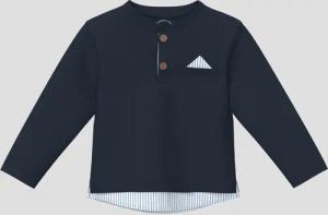 Longsleeve mit Knopfleiste in Layering-Optik