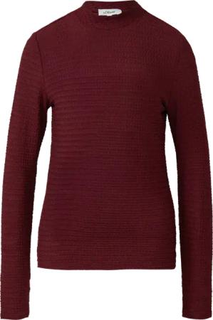 Longsleeve mit offener Struktur im Slim-Fit