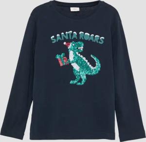 Longsleeve mit Pailletten-Weihnachtsmotiv