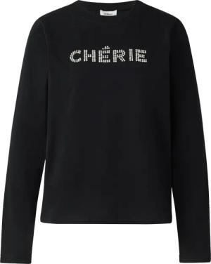 Longsleeve mit Perlenschriftzug