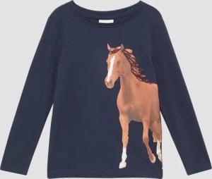 Longsleeve mit Pferde-Print und Pailletten