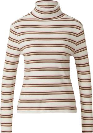 Longsleeve mit Rollkragen und Ringelmuster