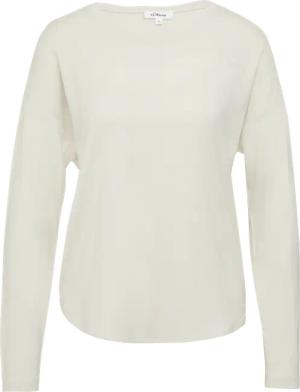 Longsleeve mit überschnittenen Schultern und abgerundetem Saum