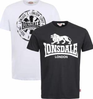 LONSDALE Herren T-Shirt normale Passform Doppelpack DILDAWN