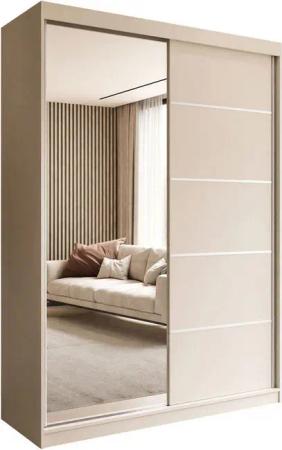 Lookway Kleiderschrank CAMARO II PLUS KASCHMIR Schwebetürenschrank mit Spiegel Breite: 150 cm