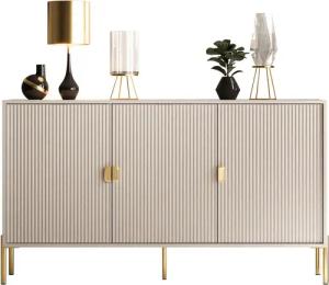 Lookway Kommode DALIA 3D Dreitürkommode mit Riffel-Front, Breite: 154 cm