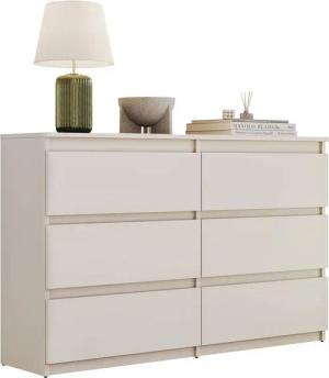 Lookway Kommode HANA M6– elegante Kommode mit geräumigen Schubladen, Breite: 120 cm und 140 cm