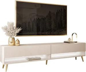 Lookway Lowboard CALANTE 180 cm RTV Schrank auf Beinen und LED-Beleuchtung