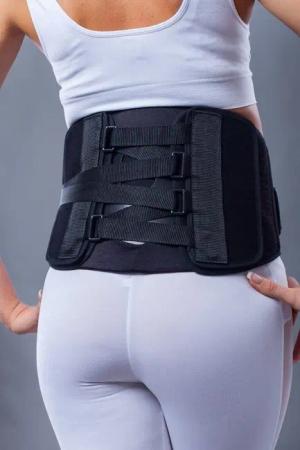 Lorey Medtec Rückenbandage LU19012 Robuste Rückenstütze, Lumbalbandage aus Neopren, Stützgurt