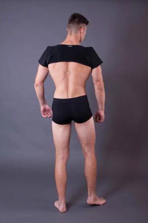 Lorey Medtec Schulterbandage Schulterwärmer mit Turmalin, Wärmende Bandage für Männer und Frauen