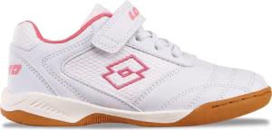 Lotto Schuhe WHIZZER K Kinder Low Top Sneaker 2600120K Weiss/Pink