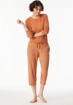 Loungehose 3/4-lang Modal Ornament multicolor - Mix+Relax 48