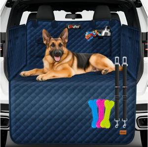 Lovpet Tier-Kofferraumschutzdecke, Hund gesteppt mit Seiten- und Ladekantenschutz