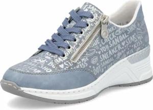 Low-Top Sneaker- Bleu Silber 37