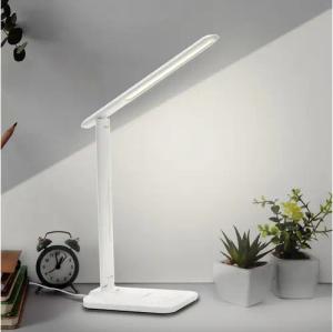 LQWELL Schreibtischlampe Schreibtischlampe LED, LED wechselbar, 3 Farbtemperaturmodi und 9 Helligkeitsstufen, Flimmerfreie Augenschutz, Touch-Steuerung, Speicherfunktion