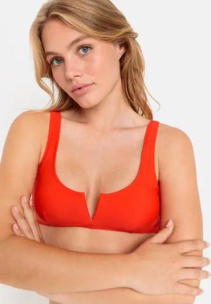 LSCN BY LASCANA Bustier-Bikini-Top Damen orangerot Gr.42 Cup D