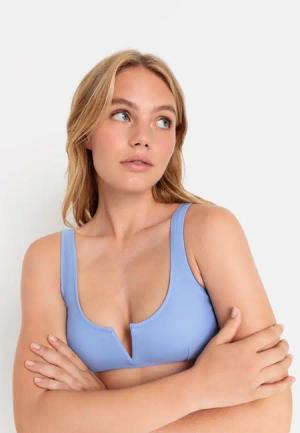 LSCN BY LASCANA Bustier-Bikini-Top Damen rauchblau Gr.40 Cup B