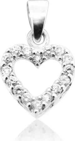 LUISIA® Kettenanhänger Anhänger Herz mit Zirkonia - 925 Sterling Silber (inkl. Schmuckbox)