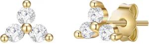 Lulu & Jane Paar Ohrstecker Set: AV220 (2-tlg), mit Zirkonia