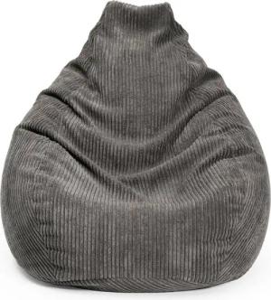 Lumaland Sitzsack GIANT Cord Sitzsack Stabile Lehne ideal fürs Gaming, verdeckter Reißverschluss, trendig & Gemütlichkeit vereint