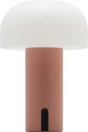 LUUK Studio LED Tischleuchte, LED fest integriert, warmweiß (2700 Kelvin), wiederaufladbarer Akku, für drinnen & draußen, modernes Design