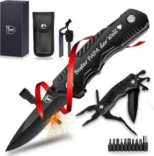 LuxusKollektion Allesschneider Multitool Messer Geschenkset für Papa - Outdoor Weihnachtsgeschenk DIY