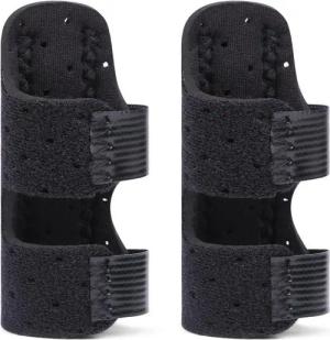 LuxusKollektion Fingerbandage Fingerschiene 2 Stück Finger Stabilisator Schwarz Arthritis Tendinitis
