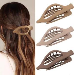 LuxusKollektion Haarklammer Haarklammer Groß 3 Stück Damen Haarspangen Rutschfest Französische