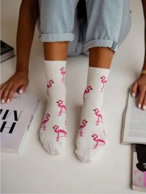 Lycille Socken 1 Paar Lycille Socken 37/41 aus Baumwolle FLAMINGO