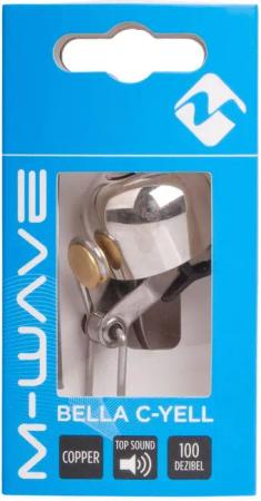 M-Wave Bella C-Yell Minibell Kupfer Silber Durchmesser 30 mm